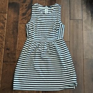 Madewell striped black and white dress
